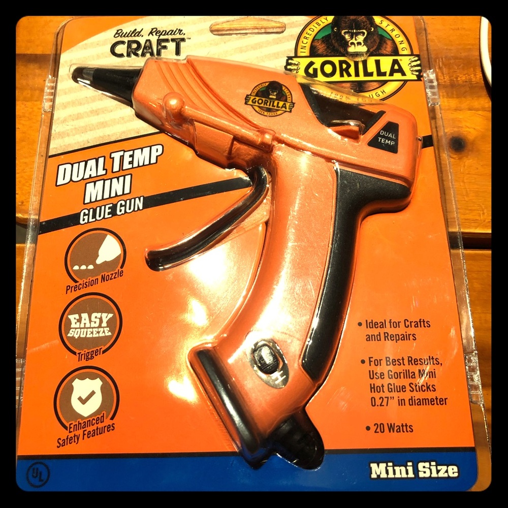Gorilla Mini Hot Glue Gun Dual Temp Stick